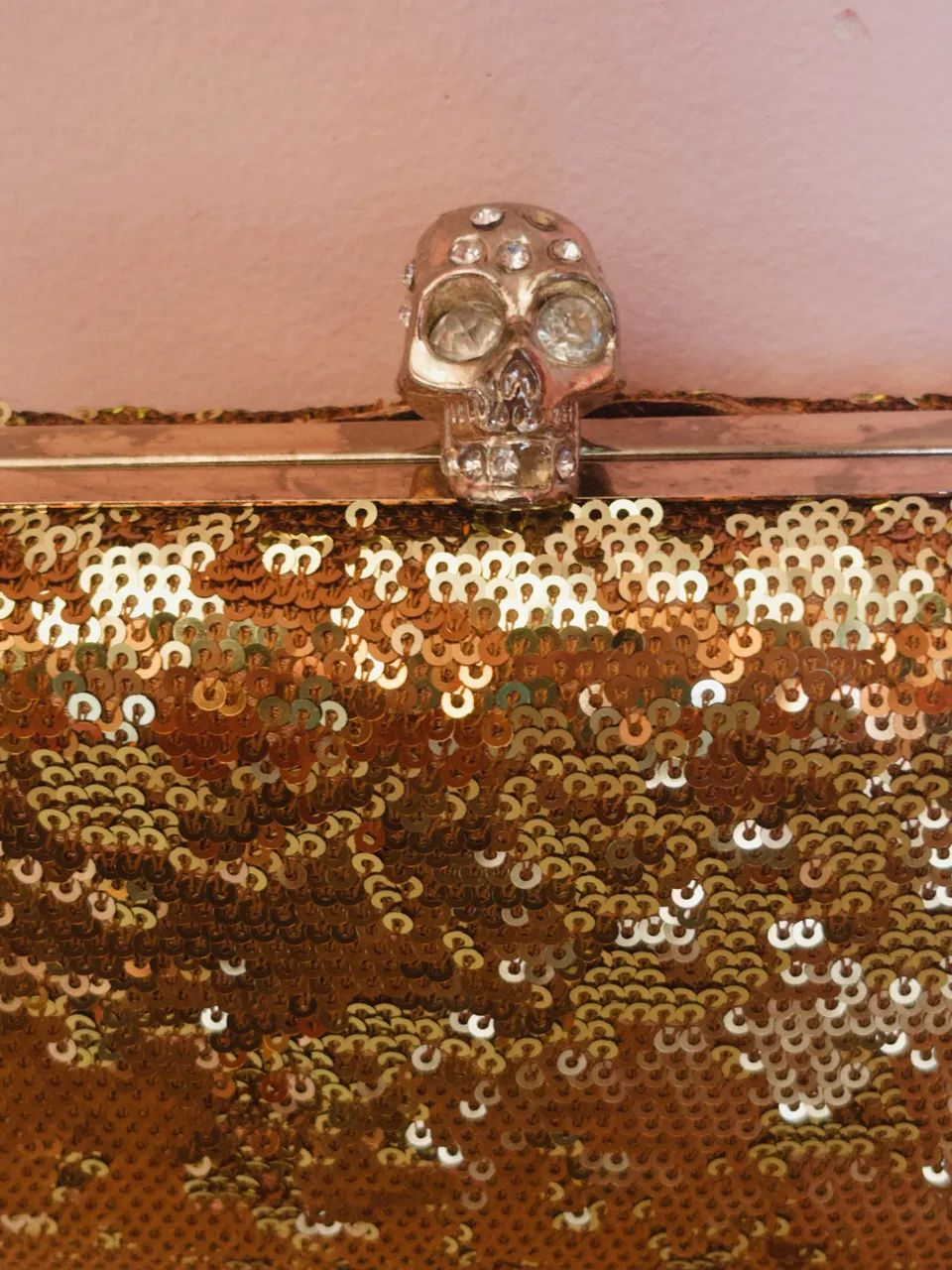 Bolsa carteira dourada  - Foto 3