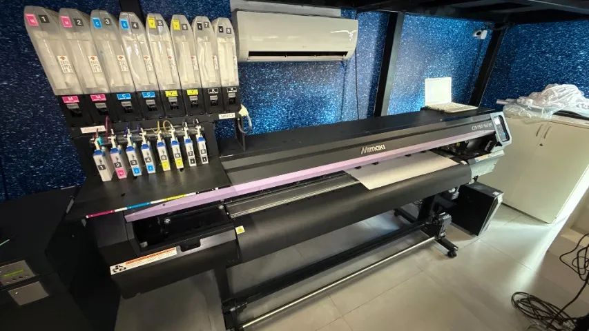 Impressora Mimaki CJV150-160 BS + 34 litros de tinta - Foto 2