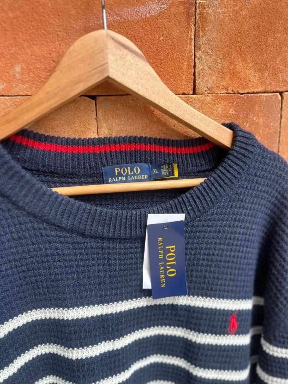 suéter polo ralph lauren listrado gg