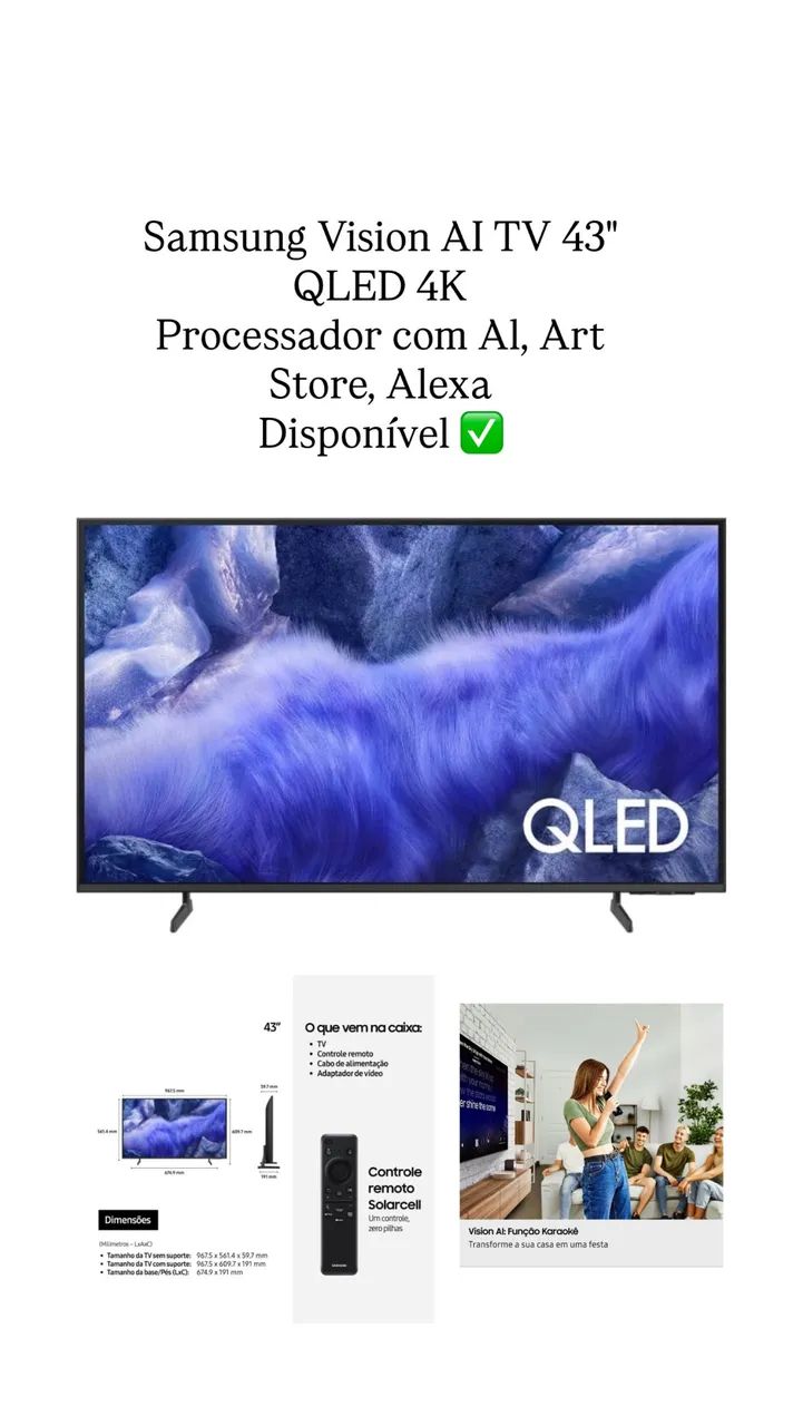 Tv Samsung 43 polegadas nova lacrada  - Foto 5