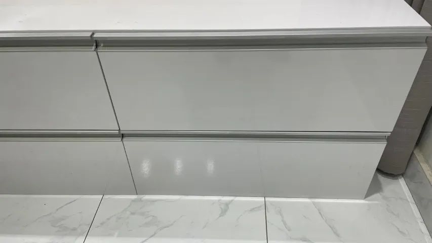 Gaveteiro suspenso em MDF branco. - Foto 2