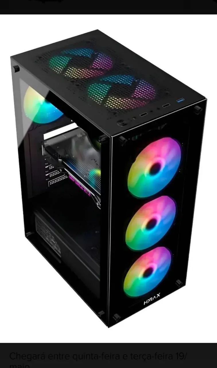 Gabinete Gamer Hyrax GHB210, Mid Tower, 6x Fans ARGB - Foto 2