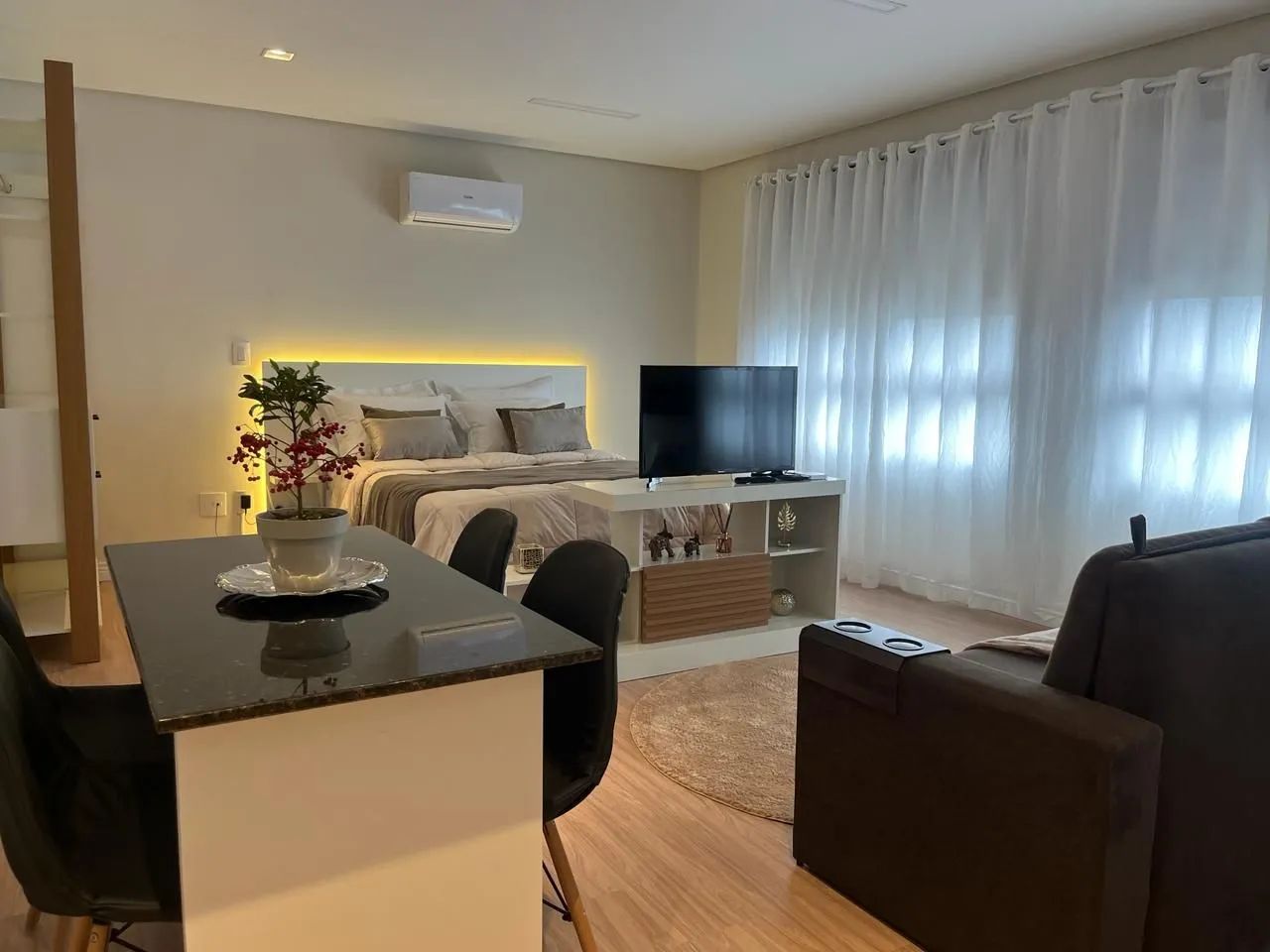 Excelente loft Mobiliado no Parque Una. - Foto 5
