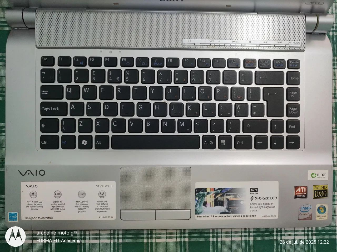 NOTEBOOK SONY VAIO VGN-FW11E - Foto 3