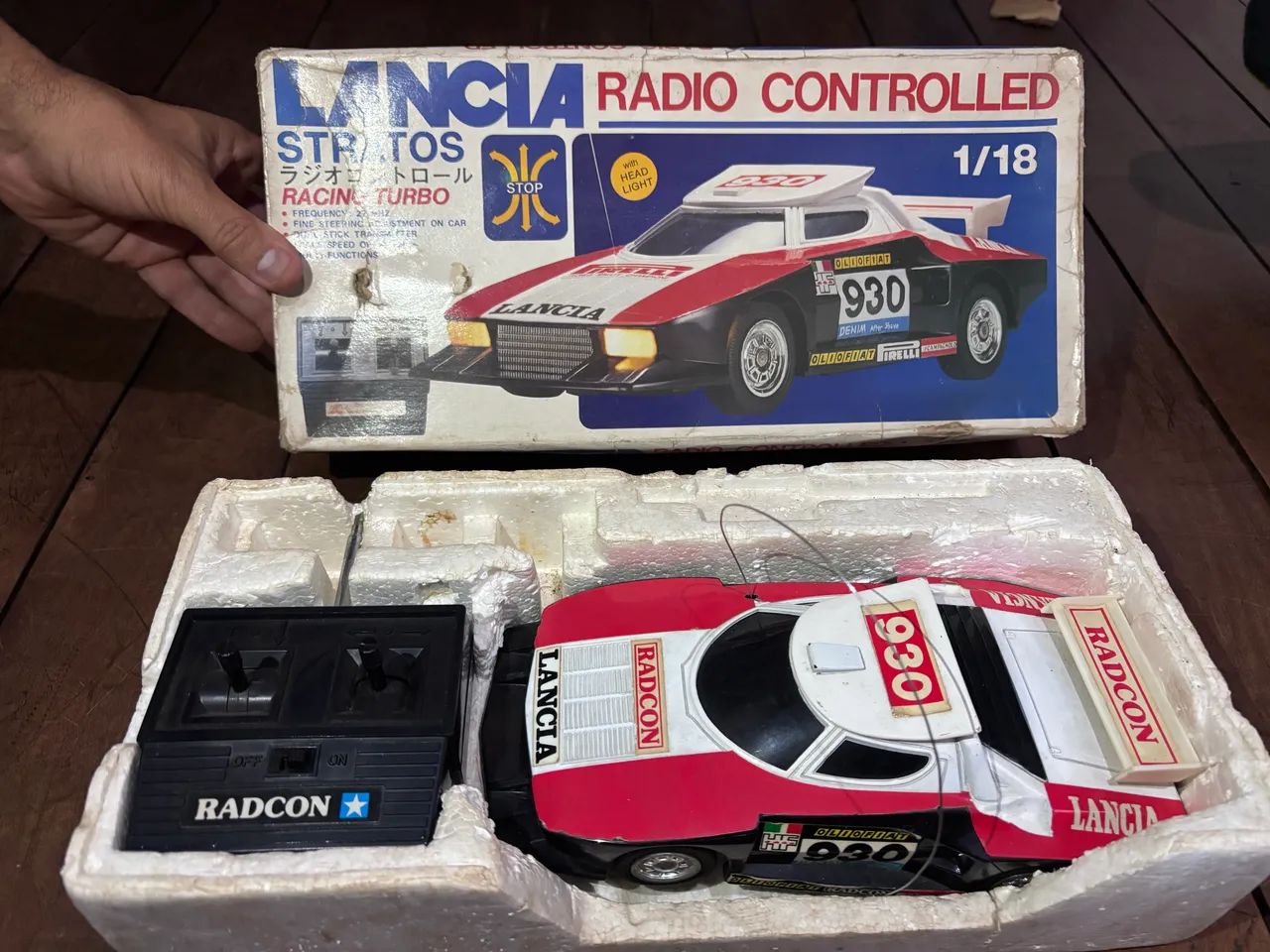 Carro lancia stratos racing turbo da marca radcon vintage - Peças