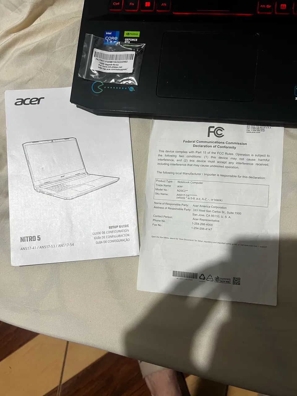 Vendo notebook Gamer Acer Nitro 5