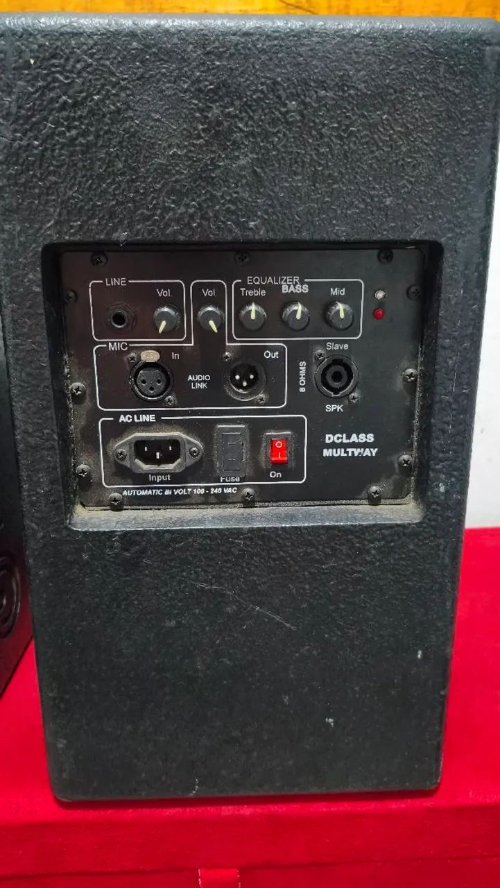 Caixa ativa + passiva 8 polegadas 700w RMS  - Foto 3