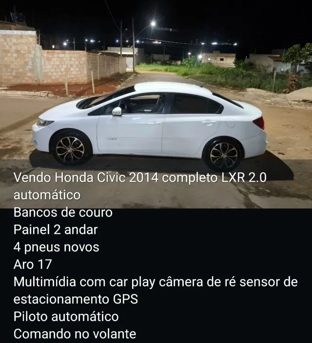 Honda Civic Civic Sedan LXR 2.0 Flexone 16V Aut. 4p 2014