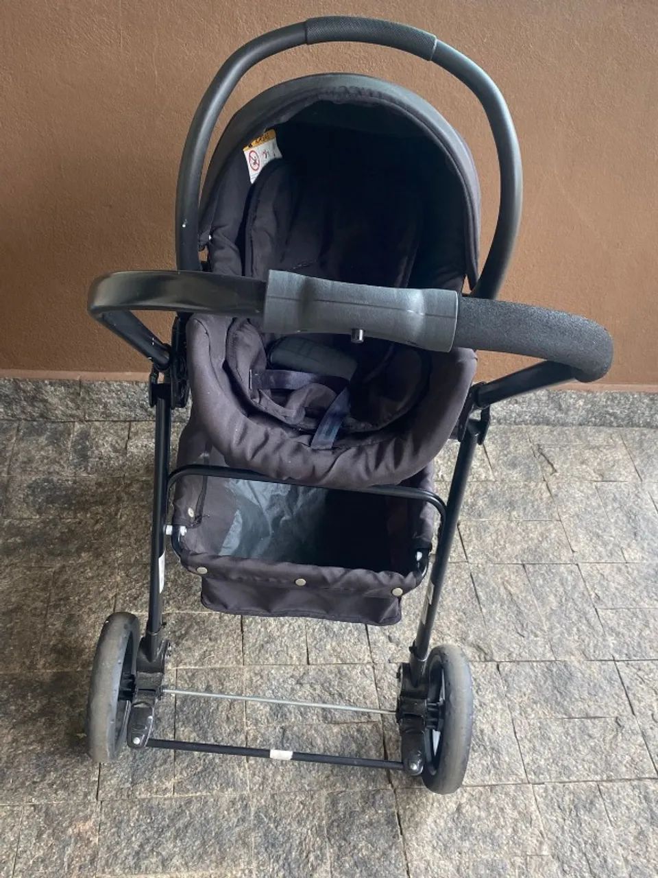 Kit carrinho de bebê, bebê conforto e base para carro - Galzerano Olympus - Foto 4