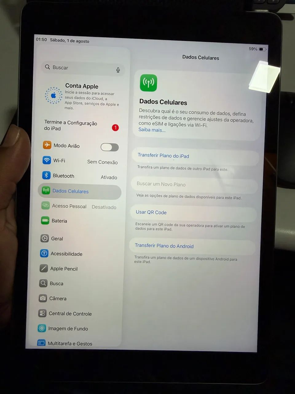 iPad 9 Cellular/GPS + Acessórios (pega chip) - Envio OLX Pay - Troco/Parcelo 18x - Foto 3