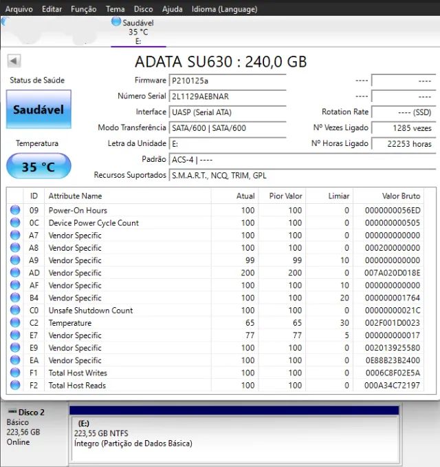 SSD Adata SU630 240GB - Foto 3