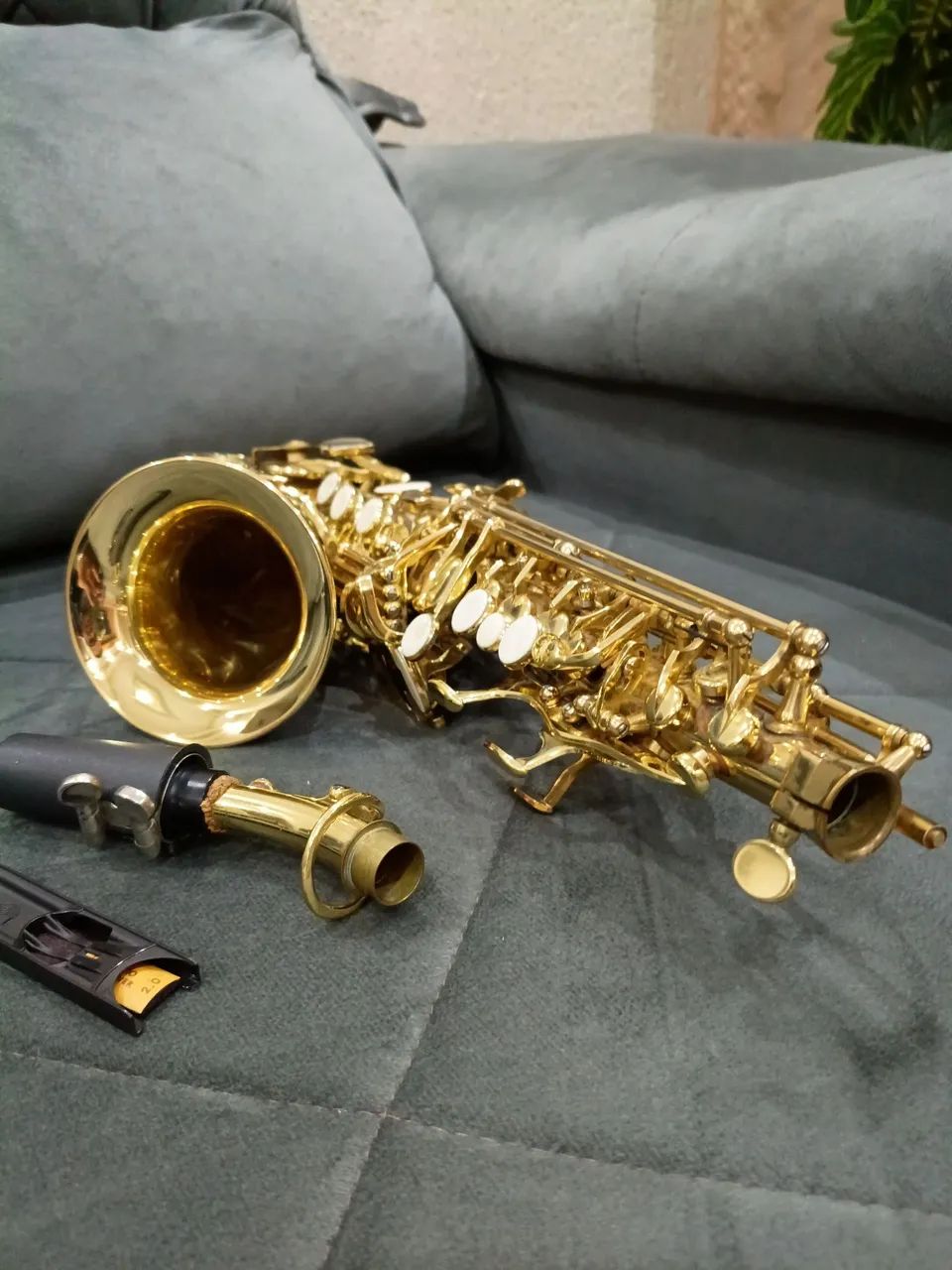 Sax Eagle soprano curvo 508 impecável  - Foto 5