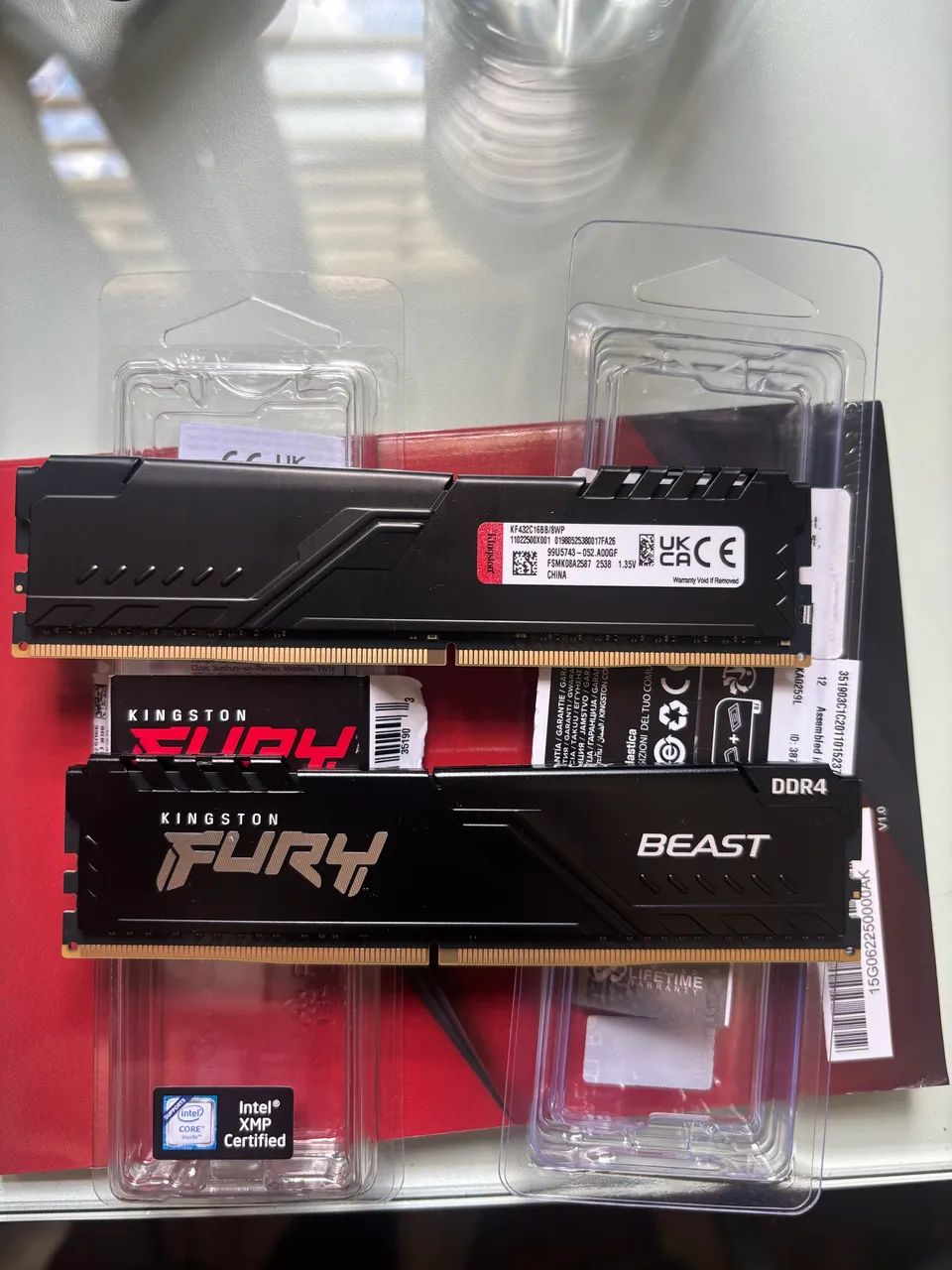 Memória Ram Kingston DDR4 Fury Beast 2x 8gb = 16gb - 3200mhz CL16 - 20 dias de uso - Foto 3