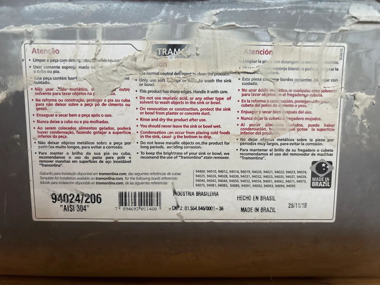 Cuba para pia Tramontina  - Foto 2