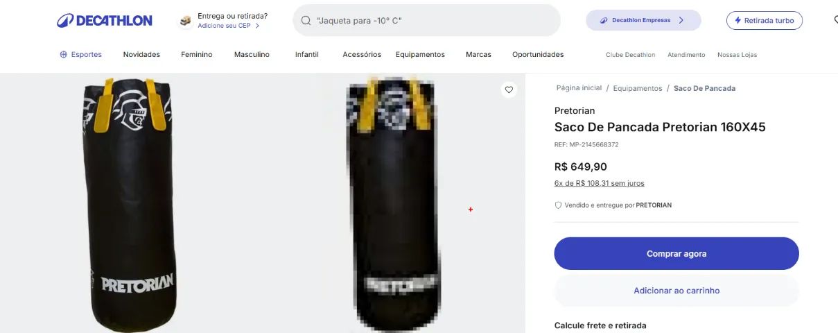 Saco De Pancada Pretorian - Foto 2