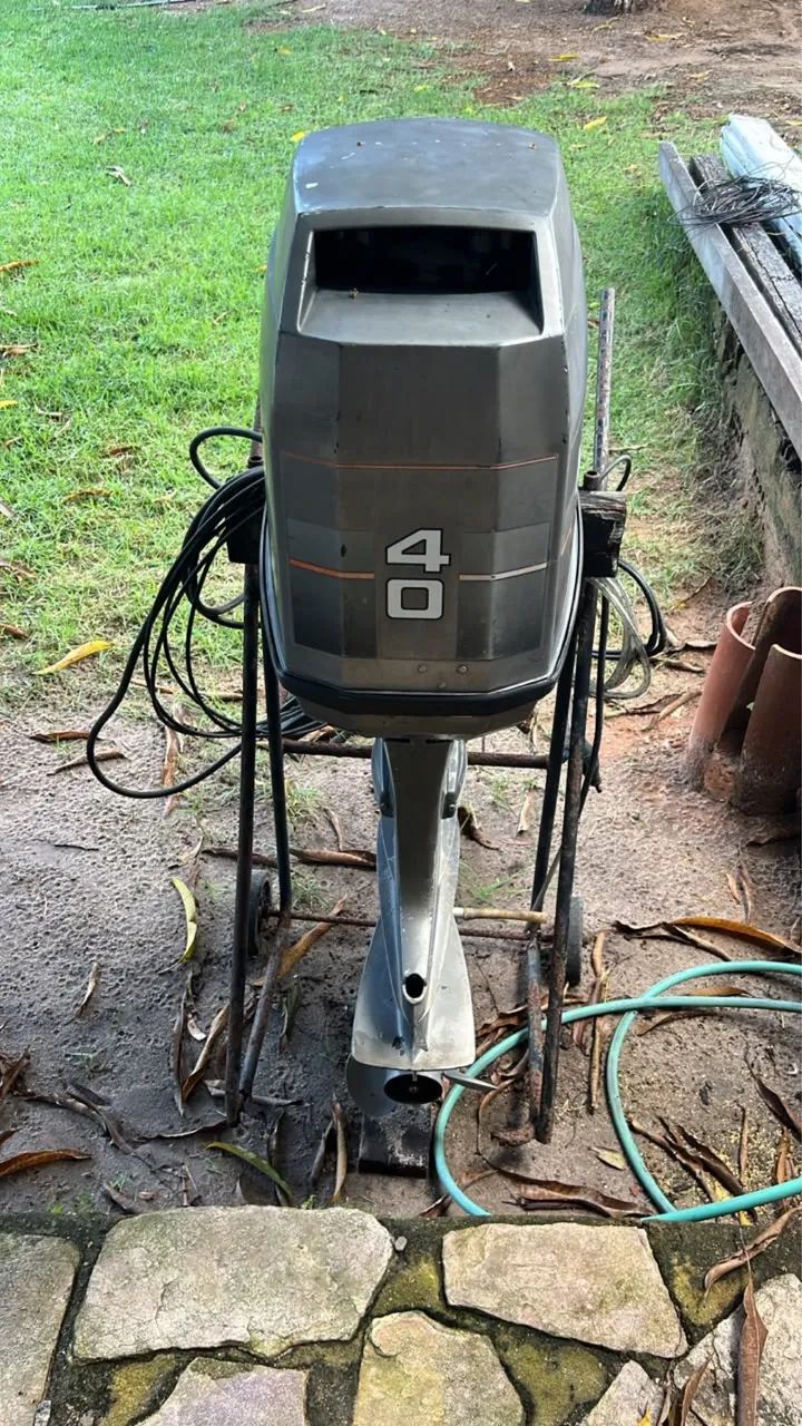 MOTOR MARINER 40hp COM COMANDO  - Foto 3