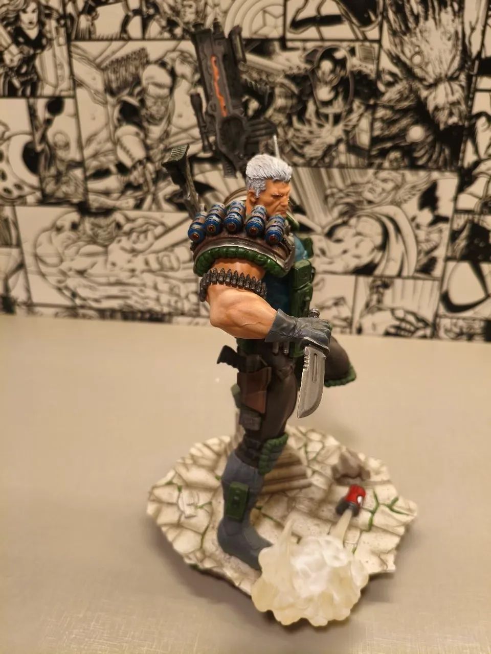 Cable X-Men Marvel Comics Iron Studios BDS ART SCALE exclusivo CCXP - Foto 3