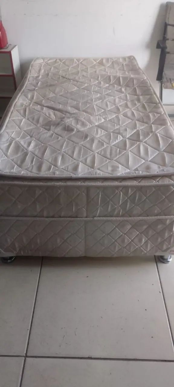 Cama Box Solteiro Pelmex - Semi Nova Espuma (FRETE GRÁTIS) - Foto 4