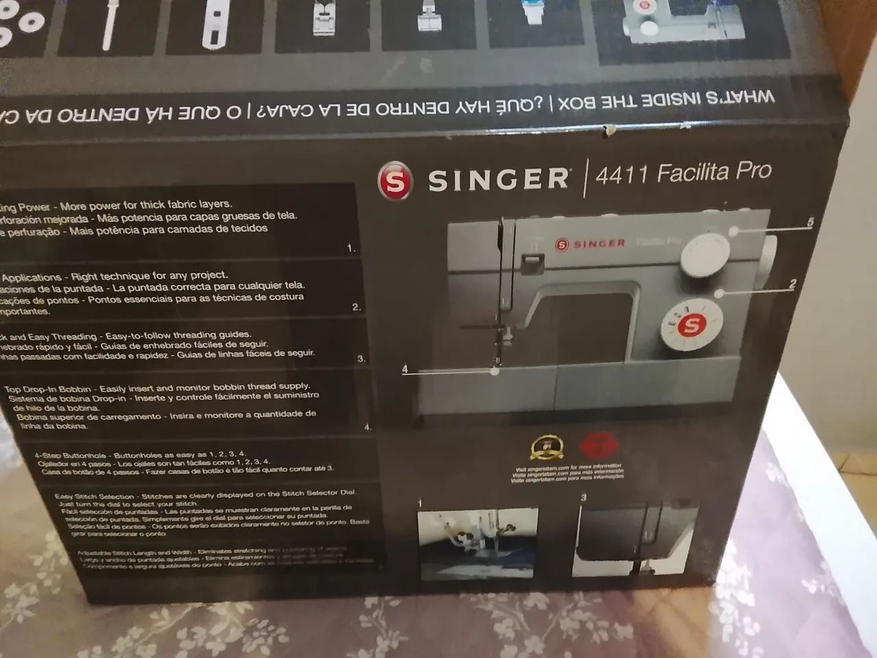 Máquina de costura Singer nova na caixa  - Foto 3