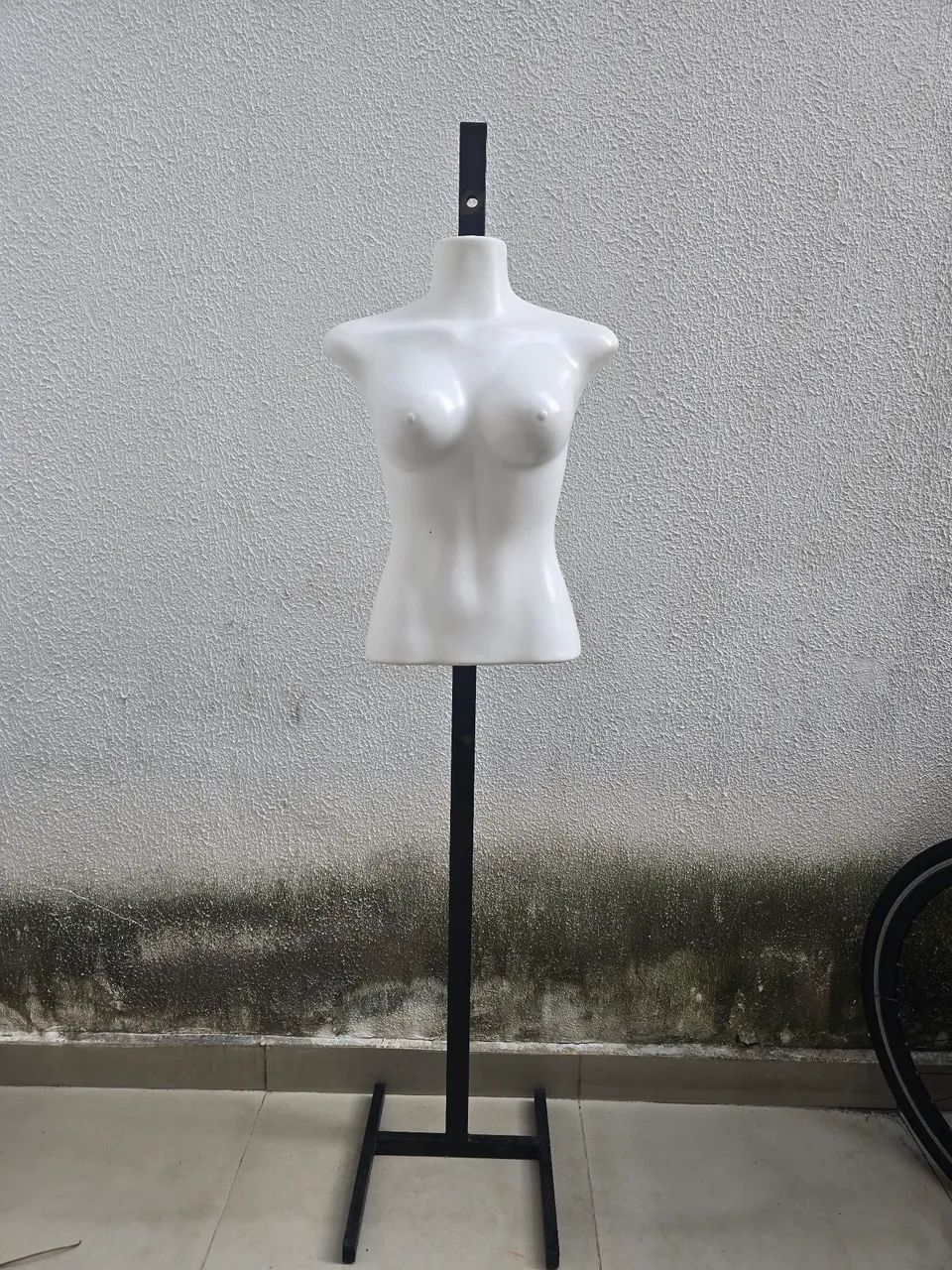 Busto manequim com pedestal