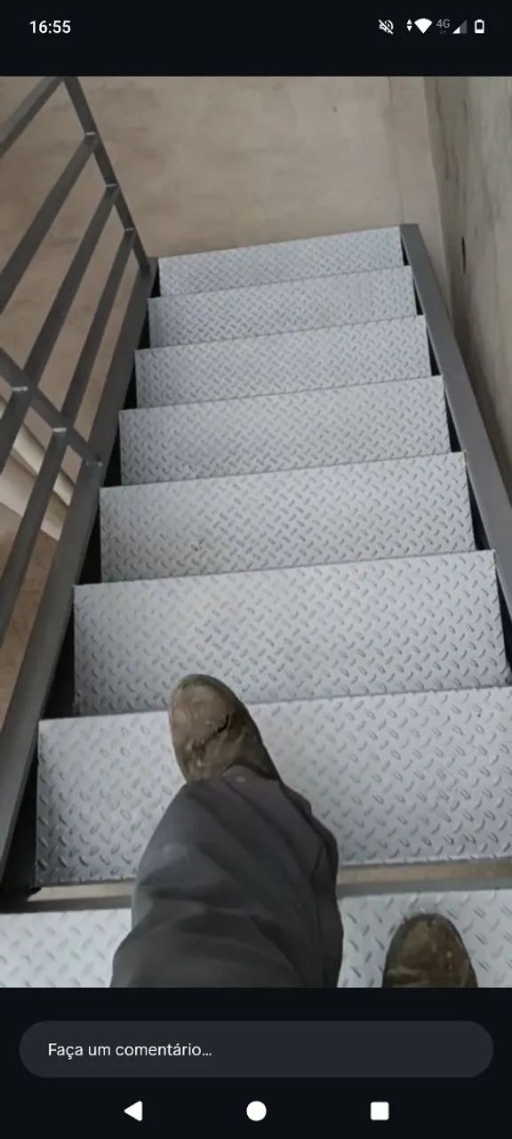 Escada estrutura metálica  - Foto 4
