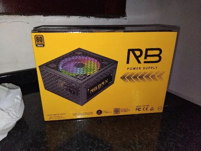 Fonte RB BRX 650W 80 Plus Bronze RGB - NOVA