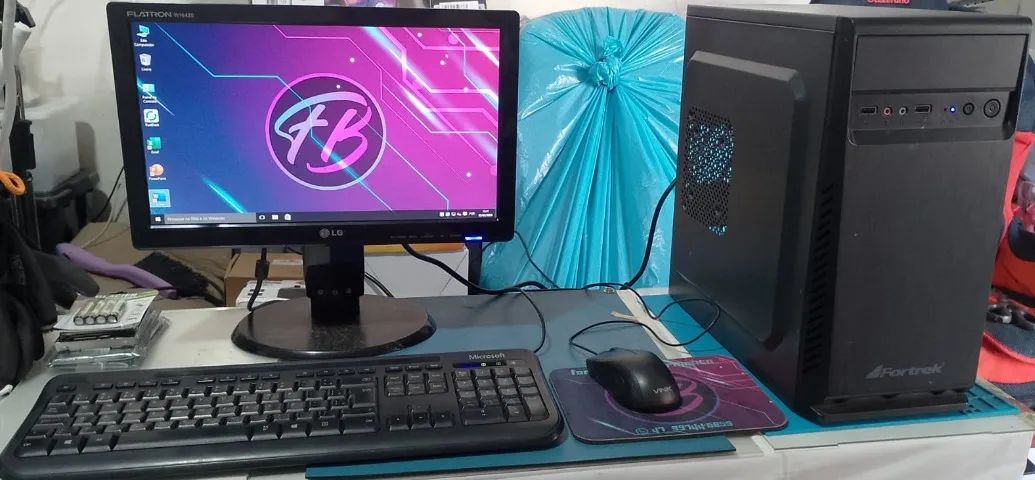 Computador, i3 de 3° geração, 4Gb de memória, 160Gb de armazenamento, Windows 10 e Office 