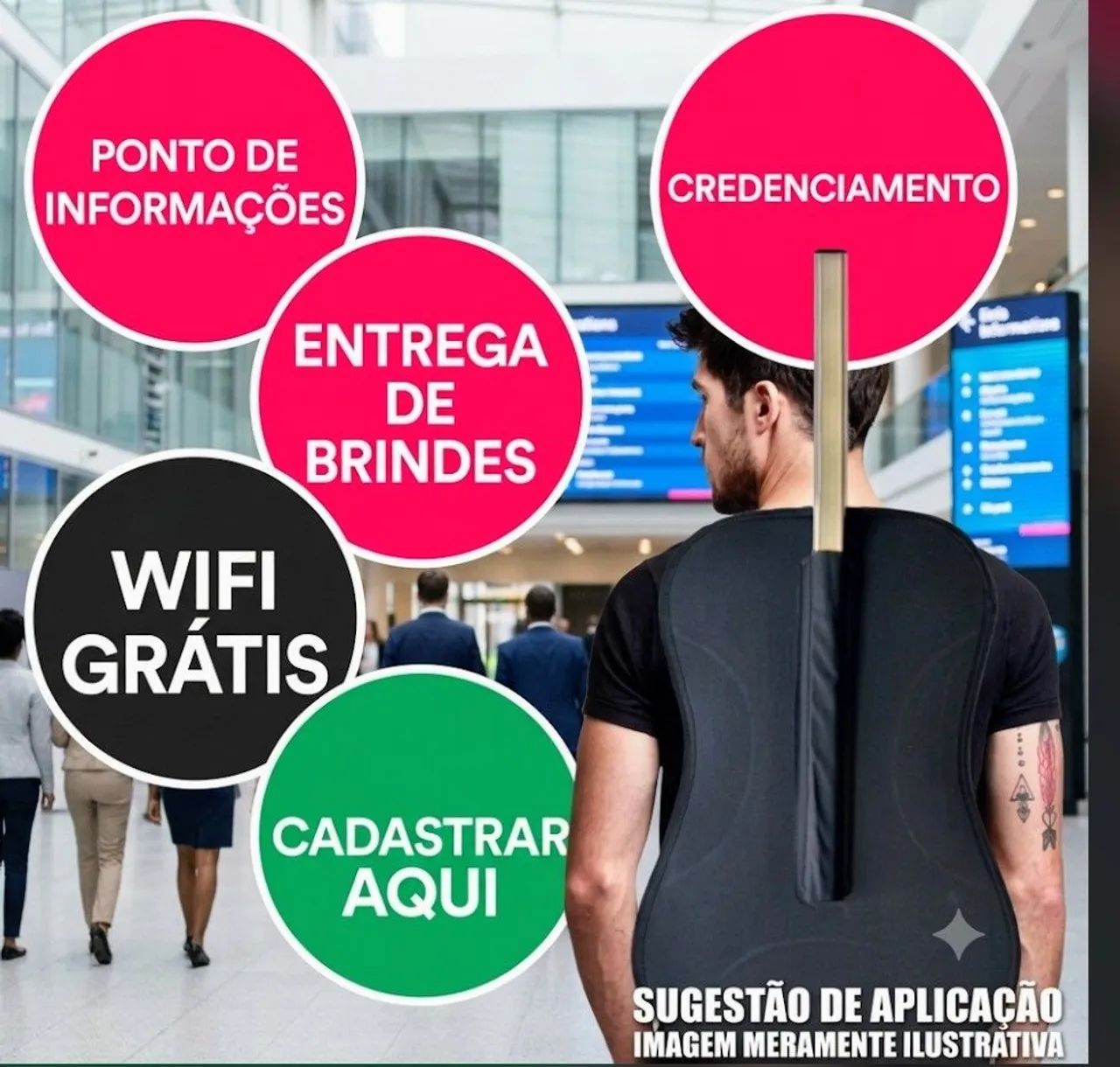 Mochila Pirulito Completa para divulgação comércio  - Foto 3