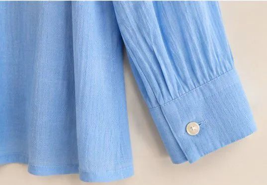 Camisa CIA. MARÍTIMA Azul Claro Manga Longa | Elegante e Sofisticada - Foto 4