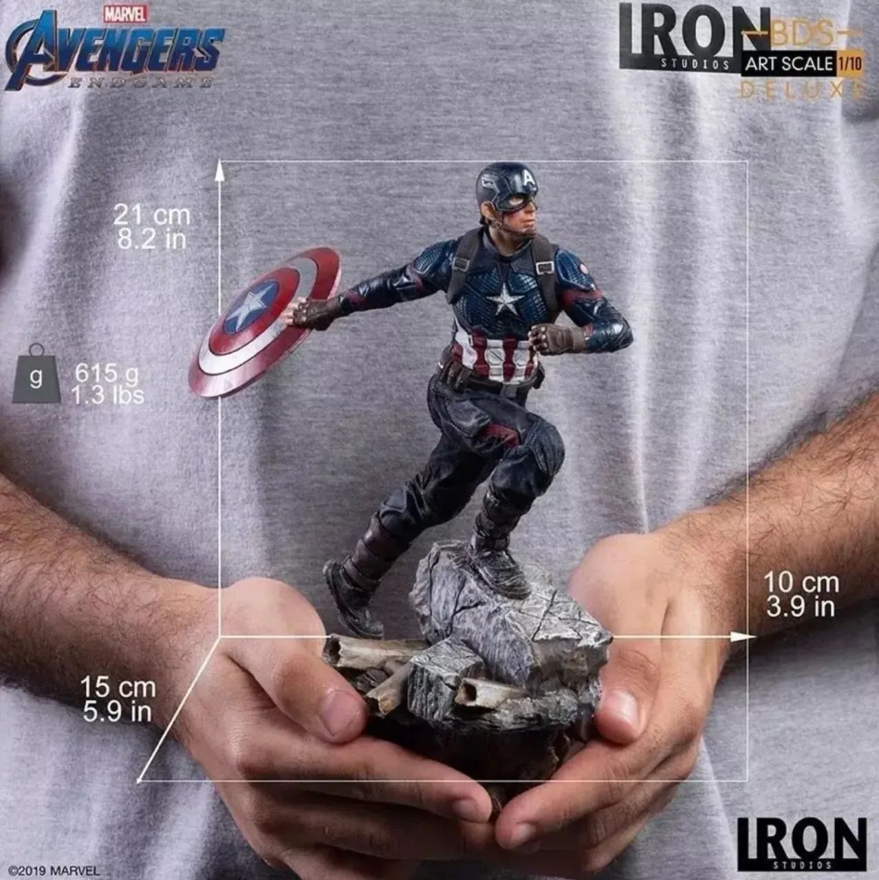 Iron Studios - Captain America Avengers Endgame Deluxe 1/10