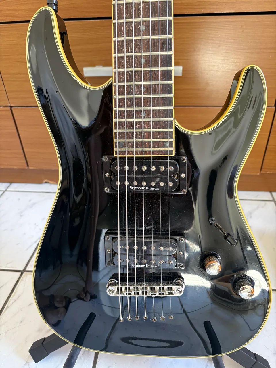Guitarra Schecter blackjack C7 ÚNICA NA OLX E ML!! - Foto 2