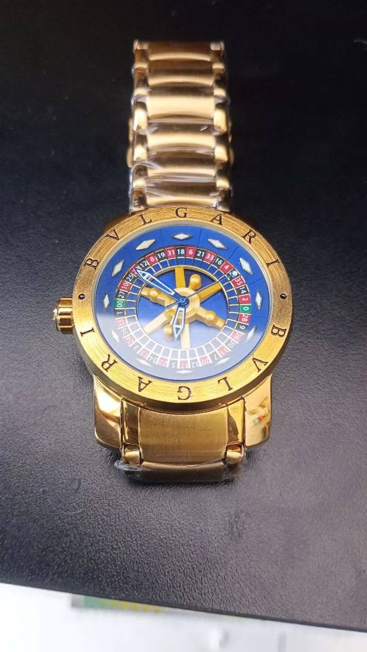 Relógio Bvlgari cassino giratório 