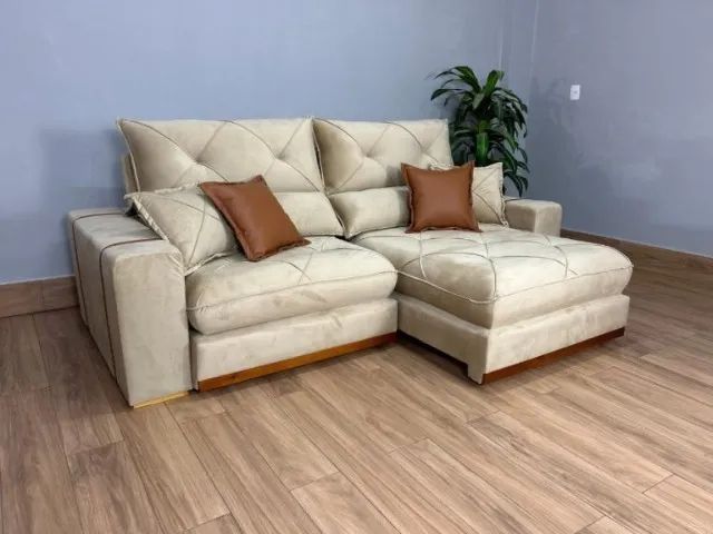 Sofá Retrátil e Reclinável Gran Bello 2.30m - Entrega Rápida  - Foto 2