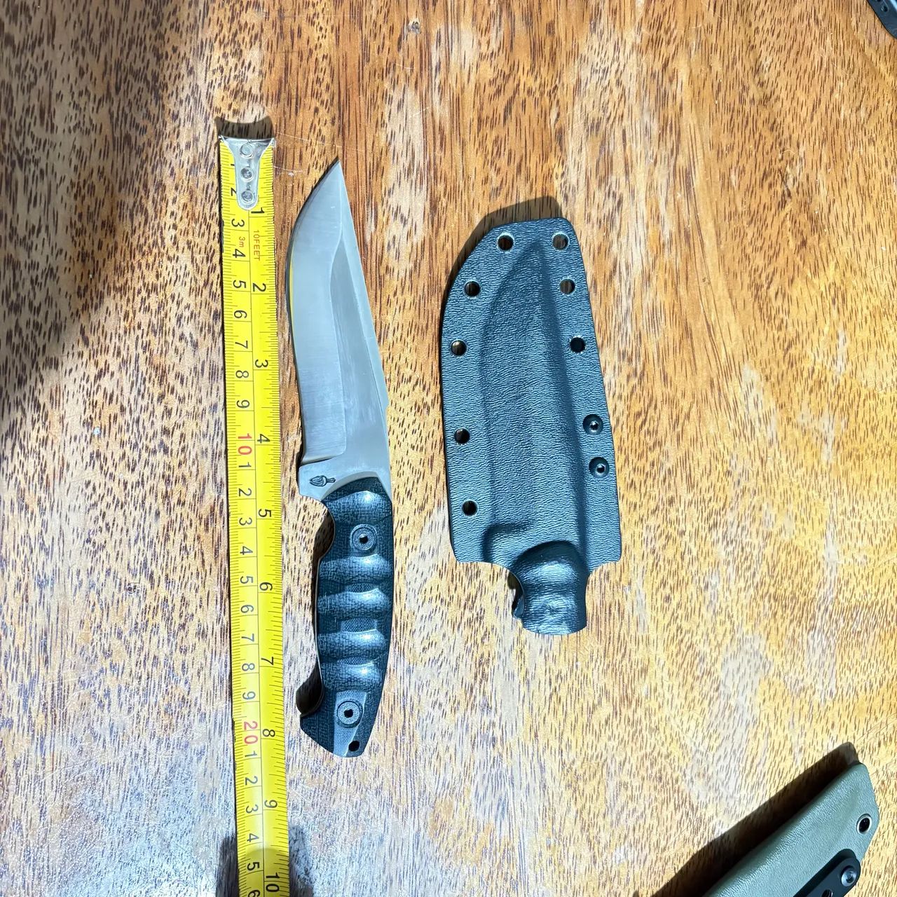 Faça inox n690 faca nova bainha kydex - Foto 3