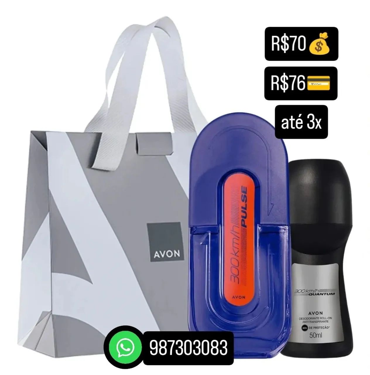 Perfumes Avon 300KM várias fragrâncias 