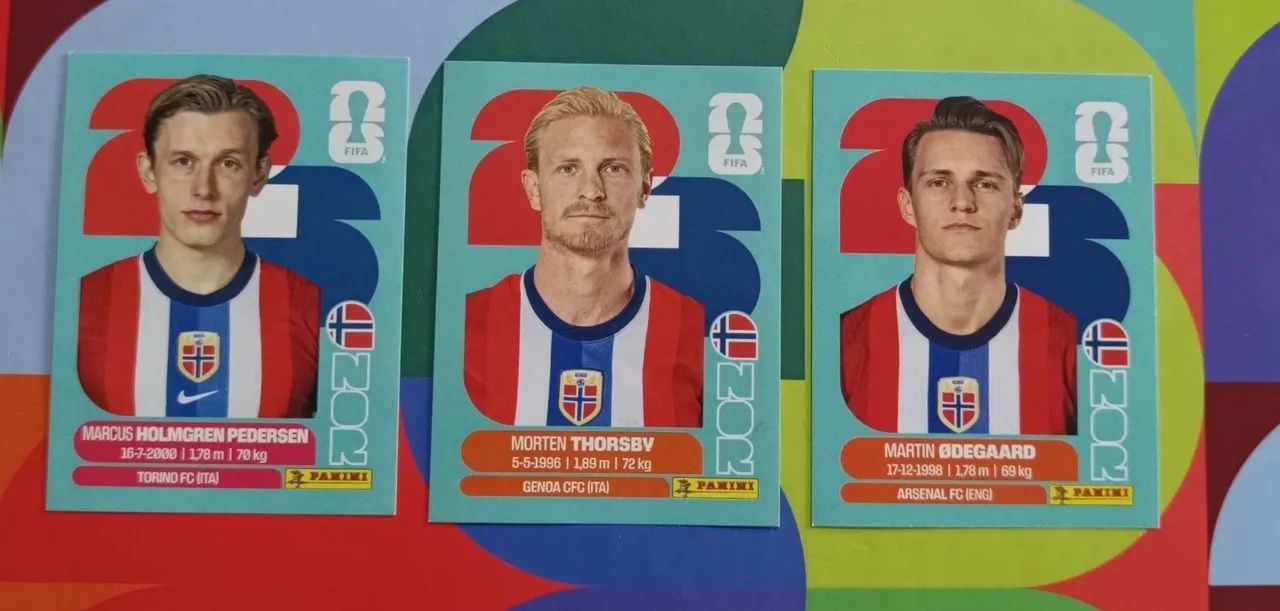 Figurinhas Copa  Noruega 