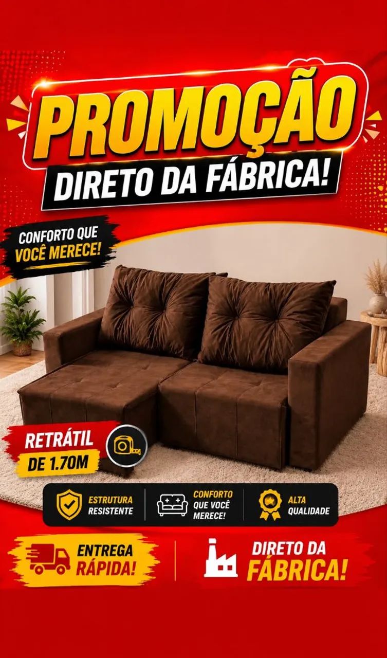 Mega promoção de Sofá Retrátil com Frete grátis!!