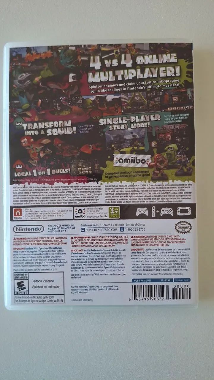 Splatoon Wii U - Original (capa reimpressa) - Foto 3