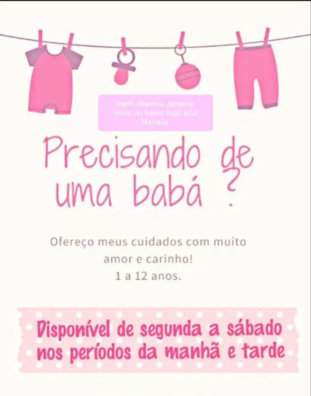 Babá disponível qualquer horário  - Foto 2