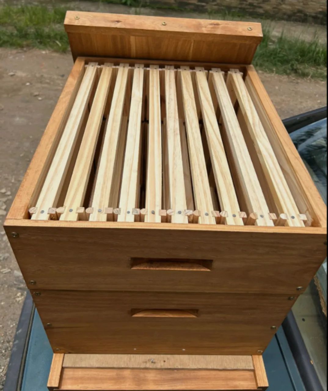 Caixa de Abelha completa, ninho mais  melgueira - Foto 3