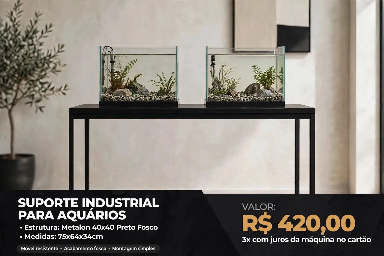 Mesa industrial para aquário 