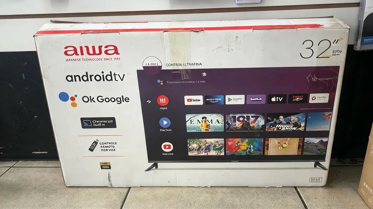 Tv 32 polegadas Android tv na caixa  - Foto 3
