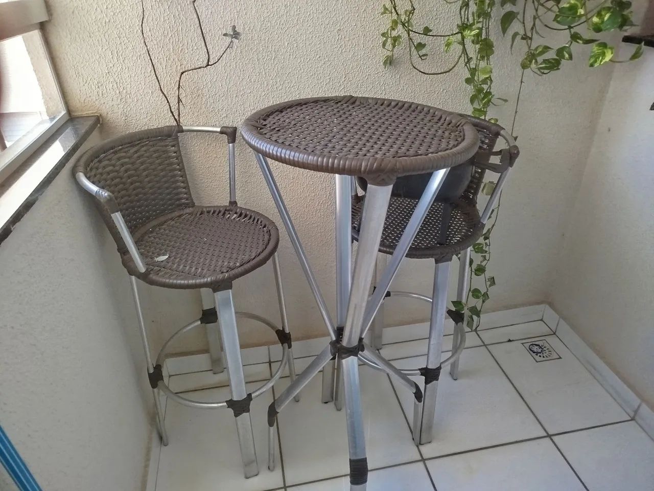 Jogo bistro em alumínio. - Foto 2