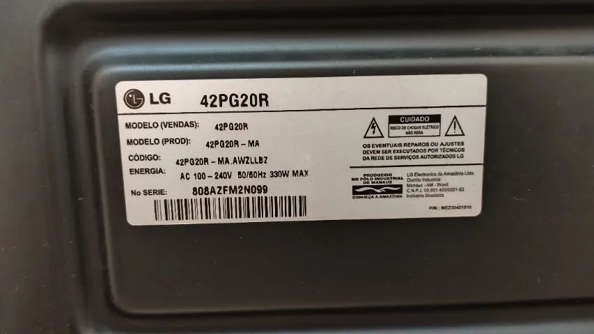 LG Plasma 42" 42PG20R - Funcionando Perfeitamente - Foto 4