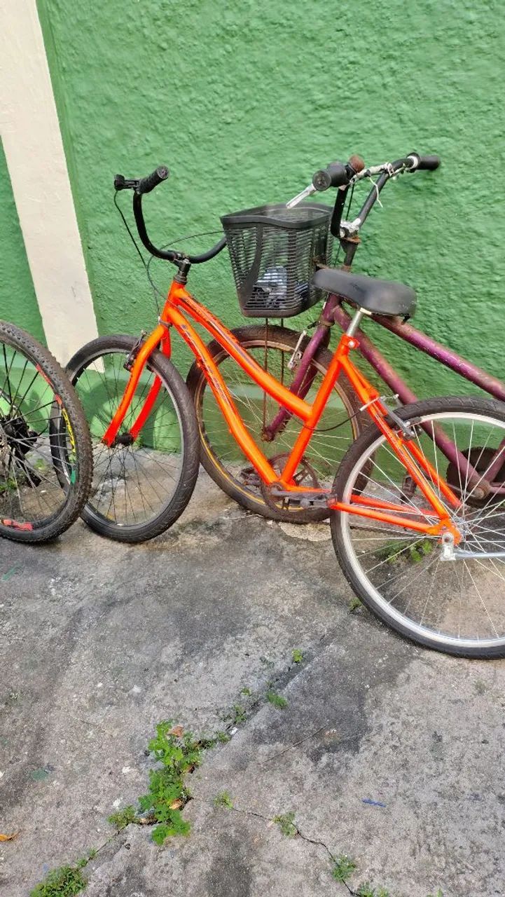Bicicleta praiana laranja 
