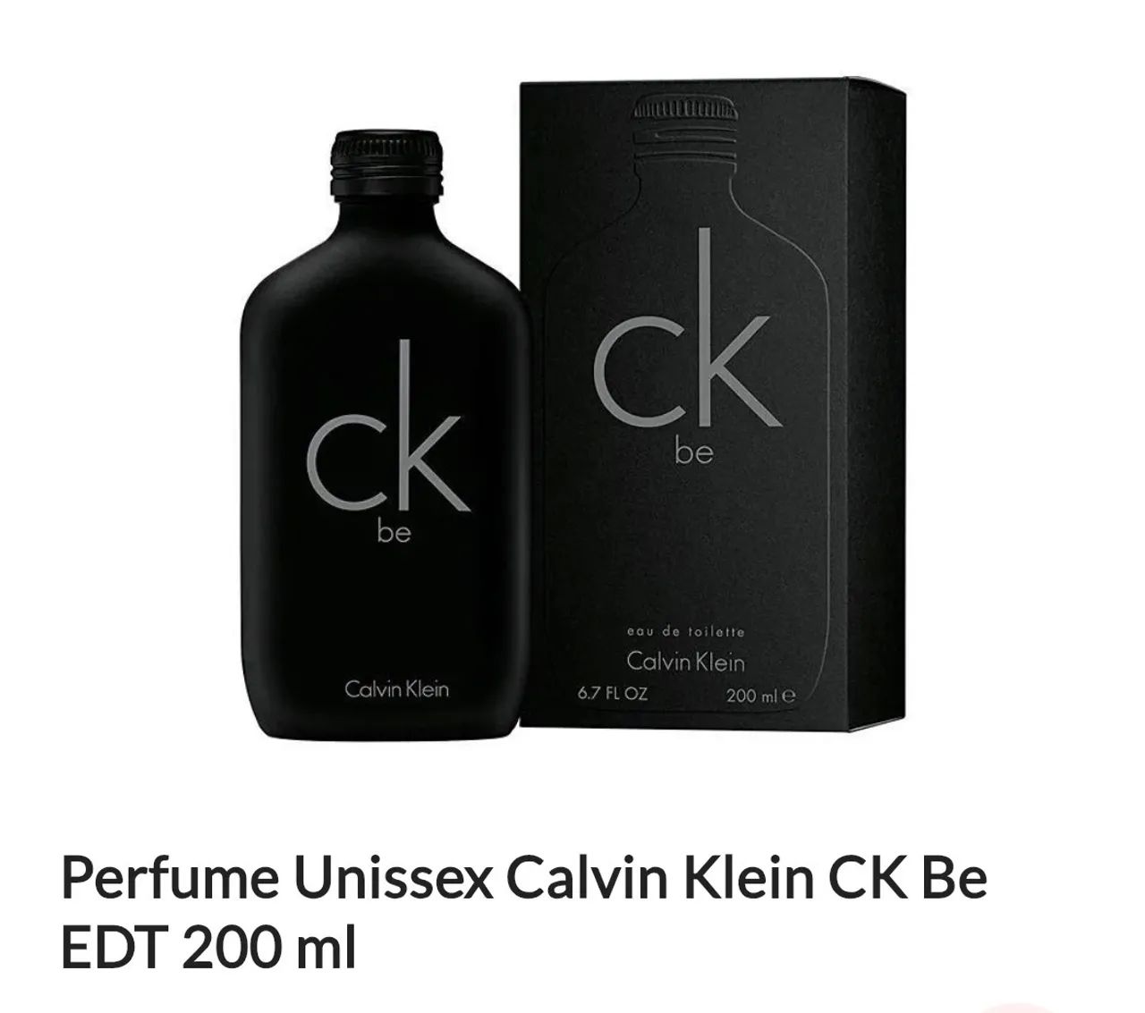 Perfume Unissex Calvin Klein CK Be