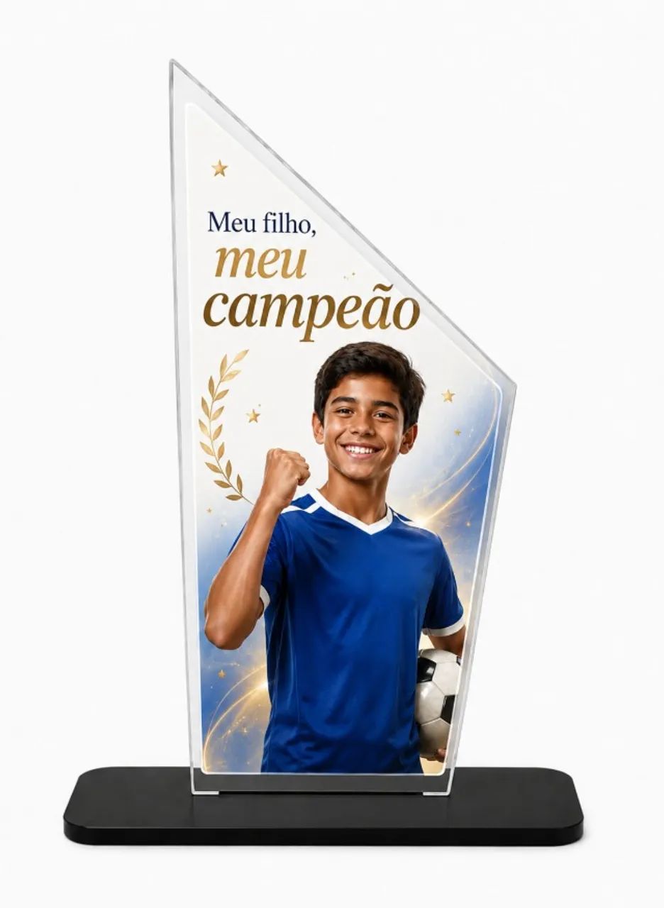 Troféu em Acrílico Cristal para personalização - Foto 3
