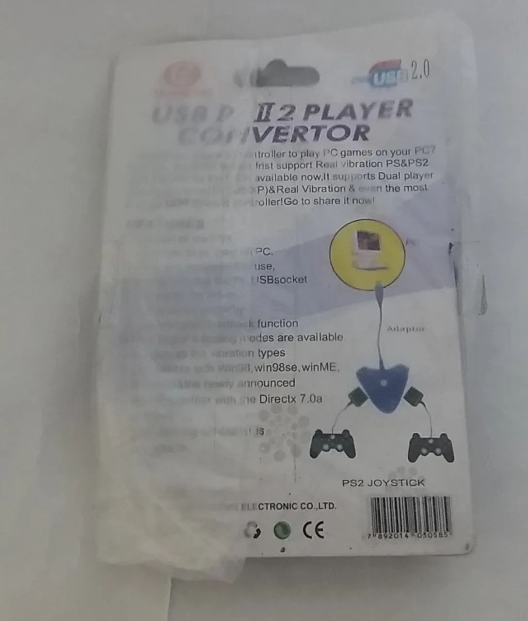 Conversor de Controle Playstation 1 e 2 para PC USB - Foto 2