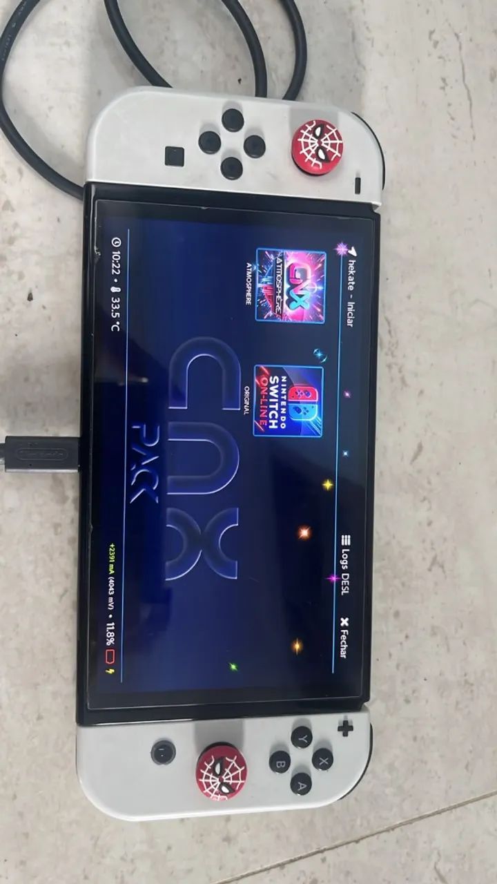 Nintendo Switch OLED Desbloqueado + Acessórios - Foto 2