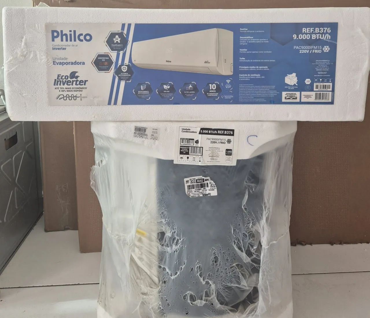 Ar Condicionado Split Inverter 9000 BTUs Philco